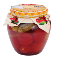Papa - Assorty Cherry Tomatoes and Gherkins 580ml