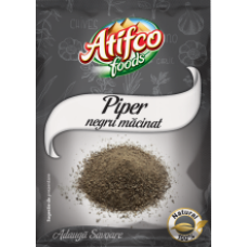 Atifco - Grinde Black Pepper / Piper Negru Macinat 17g