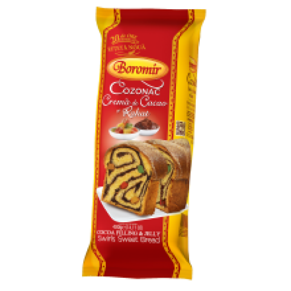 Boromir - Sponge-Cake with Cocoa & Jelly / Cozonac Crema de Cacao si Rahat 400g