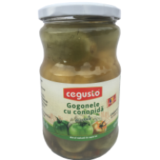Conservfruct - Green Tomatoes with Cauliflower in Brine / Gogonele cu Conopida Murate 680g