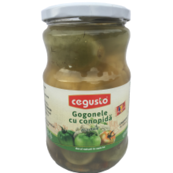 Conservfruct - Green Tomatoes with Cauliflower in Brine / Gogonele cu Conopida Murate 680g