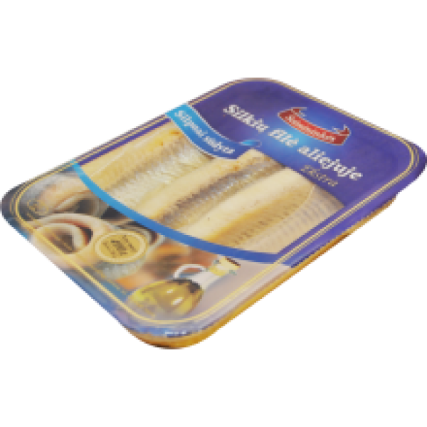Edega - Salted Skinless Herring Fillet in Oil 400g
