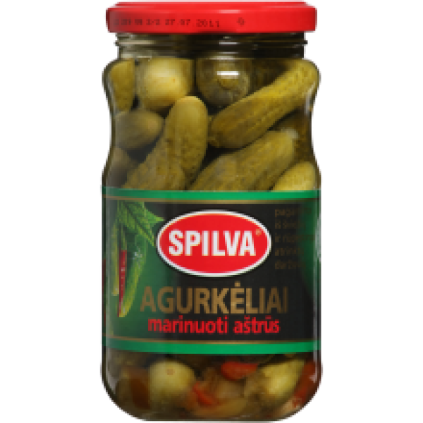 Spilva - Hot Pickled Gherkins 330g