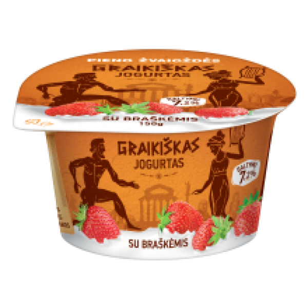 Pieno Zvaigzdes - Greek Yogurt with Strawberries 150g