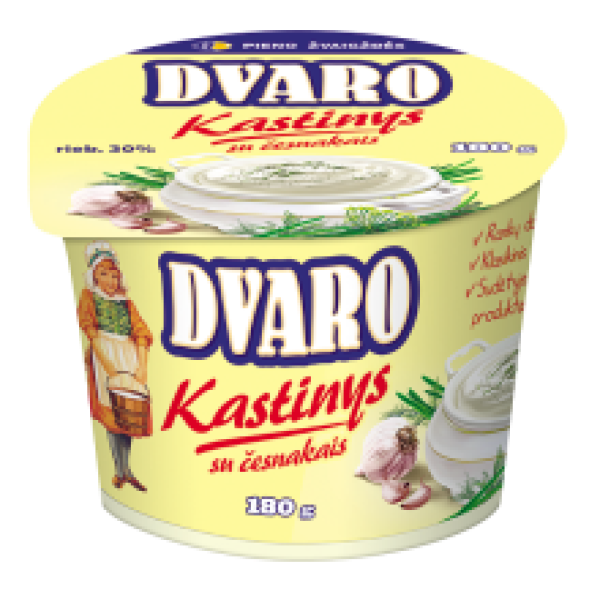 Pieno Zvaigzdes - Kastinys with Garlic 180g