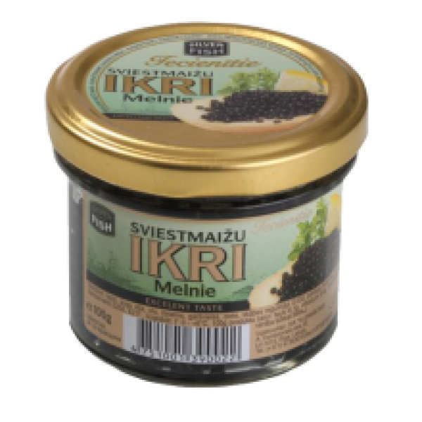 Silver Fish - Caviar Replacement Black Glass 100g
