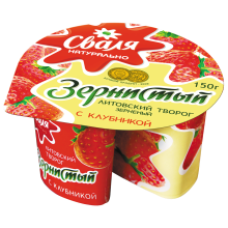 Svalia - Cottage Cheese with Strawberries 7% Fat 150g